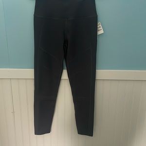 Zella High Waisted Grey Forged Ribbed Leggings